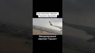 Как взлетает самолет, рейс Ташкент-Душанбе 🛫