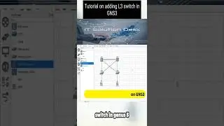 Tutorial on adding L3 switch in GNS3  | Packet Tracer | switch tutorial #computer #cisco #viral