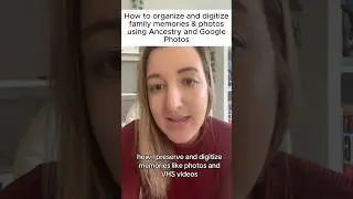 Organizing & digitizing old family photos and videos using Google Photos and Ancestry. Full video ⬆️