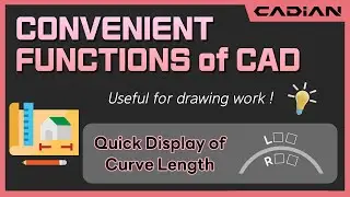 CAD(AutoCAD) Quick Display of Curve Length - Convenient functions of CADian