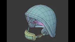 modeling a military helmet in blender 2 8 speed modeling video