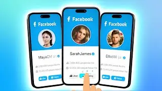 🔥 Facebook 3D Phone Animation - Like and Follow Profile Page Call to Action