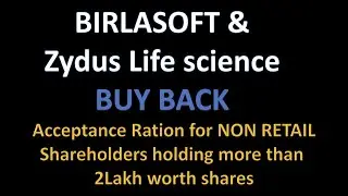 BIRLASOFT & Zydus Lifescience share buyback  | How to calculate buyback eligibility for Non Retail |