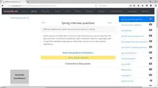 Difference between the setter and constructor injection in Spring.
| javapedia.net