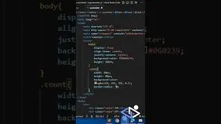 Counter | HTML , CSS , J query