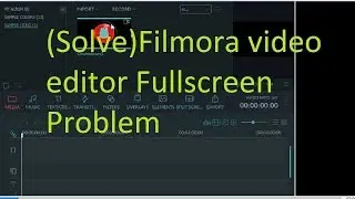 How to solve filmora video editor problem | full screen problem | exporting problem