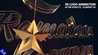 Make 3D Logo Animation in After Effects - Element 3D Logo Animation Tutorial