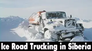 Ice Road Trucking in Siberia. SIBERIA MONSTER TRUCK OFF ROAD EXTREME BEST