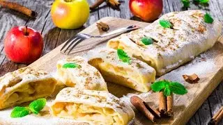 Быстрый Яблочный Штрудель из Лаваша
