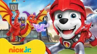 PAW Patrol Rescue Knights Face a Dragon! 🐲 10 Minutes | Nick Jr.