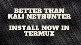 PROOT-DISTRO BETTER THAN KALI-NETHUNTER EASY TO USE TAKES LESS STORAGE | #latest2021