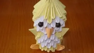 How to make a 3D origami Chick