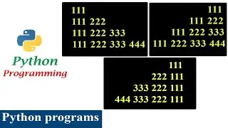 Print Numbers in Triangle Shape | Pattern Program | Python Tutorials