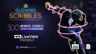 Glowing Scribbles / Neon FX Pack ▶▷ Premiere Pro Trends ◁◀