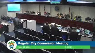 Regular City Commission Meeting 5.1.2024