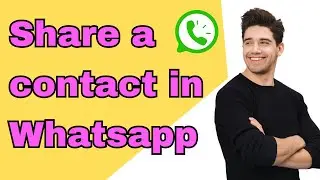 How to share a contact on Whatsapp (iPhone)