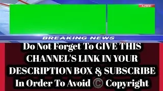 NEWS BACKGROUND GREEN SCREEN 1080P ROYALTY FREE|NEWS BACKGROUND NO COPYRIGHT|Breaking News Green|