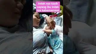 memberi asi sambil tiduran indah nya kasih sayang ibu. 