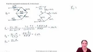 Practice Problem: Finding an Equivalent Resistance Using the Delta-Wye Transformation