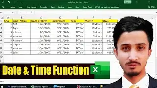 Date & Time Functions in Excel | Calculate Age in Years, Months, and Days