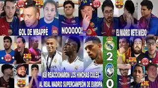 ASÍ REACCIONARON LOS CULÉS AL REAL MADRID SUPERCAMPEÓN 2-0 ATALANTA CON DEBUT Y GOL DE MBAPPÉ