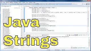 Java Tutorial - 09 - Obtaining the Length of a String