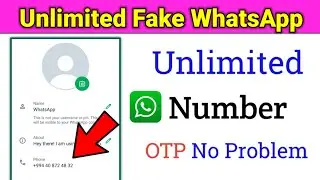 How To Create Unlimited Fake WhatsApp Accounts 2024 | Create Free Unlimited Fake WhatsApp Account