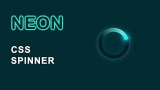 CSS Neon Light  Loading Spinner | CSS Animation Effect | DS Code 