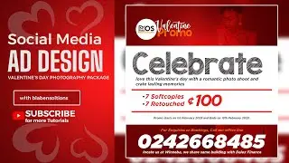 how to create realistic photography promo ad design for social media using photoshop