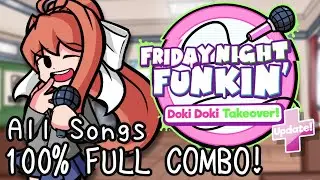 [Friday Night Funkin'] Doki Doki Takeover Plus! (All Songs) Full Sick (SFC / 100% FC)