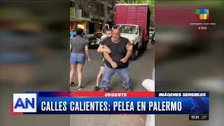 🛑 Brutal pelea en Palermo entre un camionero y empleados de un supermercado