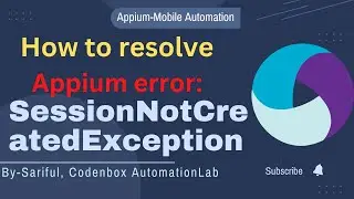 Appium-Error: How to resolve 