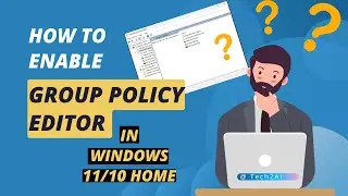 How to install Group Policy Editor in Windows 11,10,8, 7| No Group Policy in Windows? Watch This.