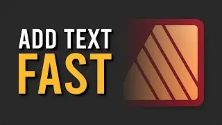 The Best Way to Add Text in Affinity Publisher!