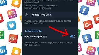How to stop people from copying, sharing & forwarding content from Telegram channel.