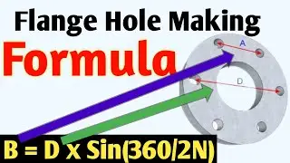 Flange Hole Making Formula || Flange Hole Making Calculation || Technical shadab sir