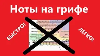 Ноты на грифе за 3 минуты!!! Быстро! Легко! На всю жизнь!!!)))