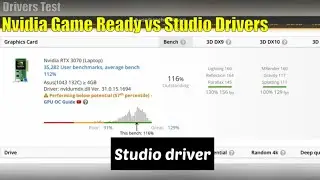 Which Driver is Best? Comparing Nvidia Game Ready vs Studio // Game Drivers Test // Windows