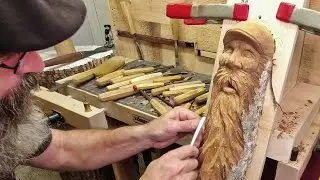 Beard Goals - Silent Woodcarving (Hand Tools Only)