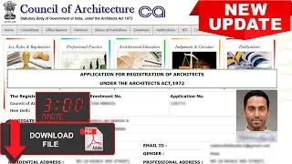 How to Register as an Architect in COA in 2022| 3 MIN | | Find Enrollment number|Payment|NEW UPDATE!
