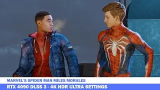 RTX 4090 DLSS 3 Marvel's Spider Man Miles Morales - 4K HDR Ray Tracing Max Settings