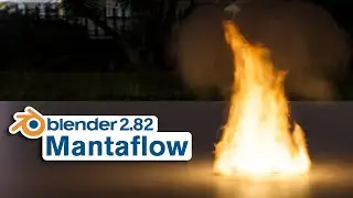 Blender Tutorial - Mantaflow Fire Simulation (2.82)