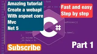 C# ASP.NET Core net5 API Visual studio and C# | Rest API with .NET 5 Tutorial and swagger Part 1