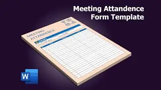 How to create a Meeting attendance Form Template using MS Office Word