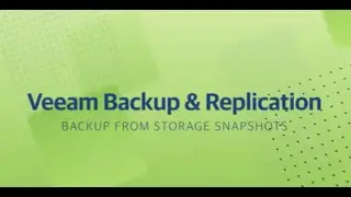 Backup from Storage Snapshots