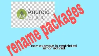 How to rename package in android studio