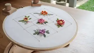 5 Beautiful Embroidery Flowers - HandiWorks Tutorial