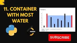 Container With Most Water - (Leetcode 11) ||  Python || 2 pointer easy approach