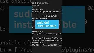 Install Ansible in Fedora  #ansible #linux #fedora