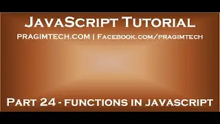 Functions in JavaScript